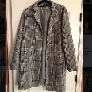 Hazel by Anthropologie Plaid belted Coat